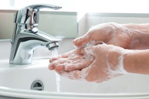 Wash your hands to avoid the flu